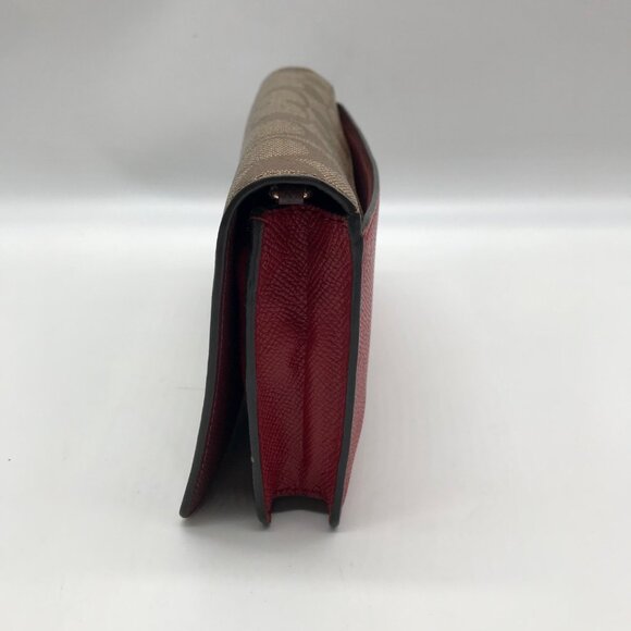 Coach Brown Monogram Coated Canvas Wallet - Picture 3 of 10